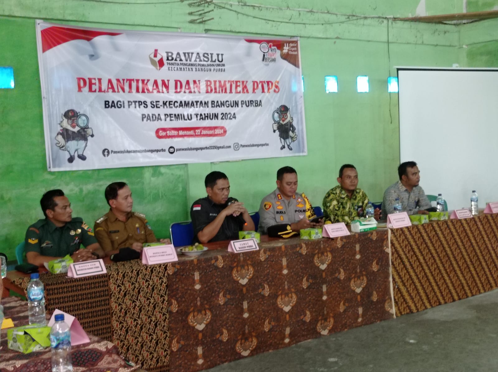 Pelantikan Pengawas Tempat Pemungutan Suara (TPS) (Senin, 22/01/2024)