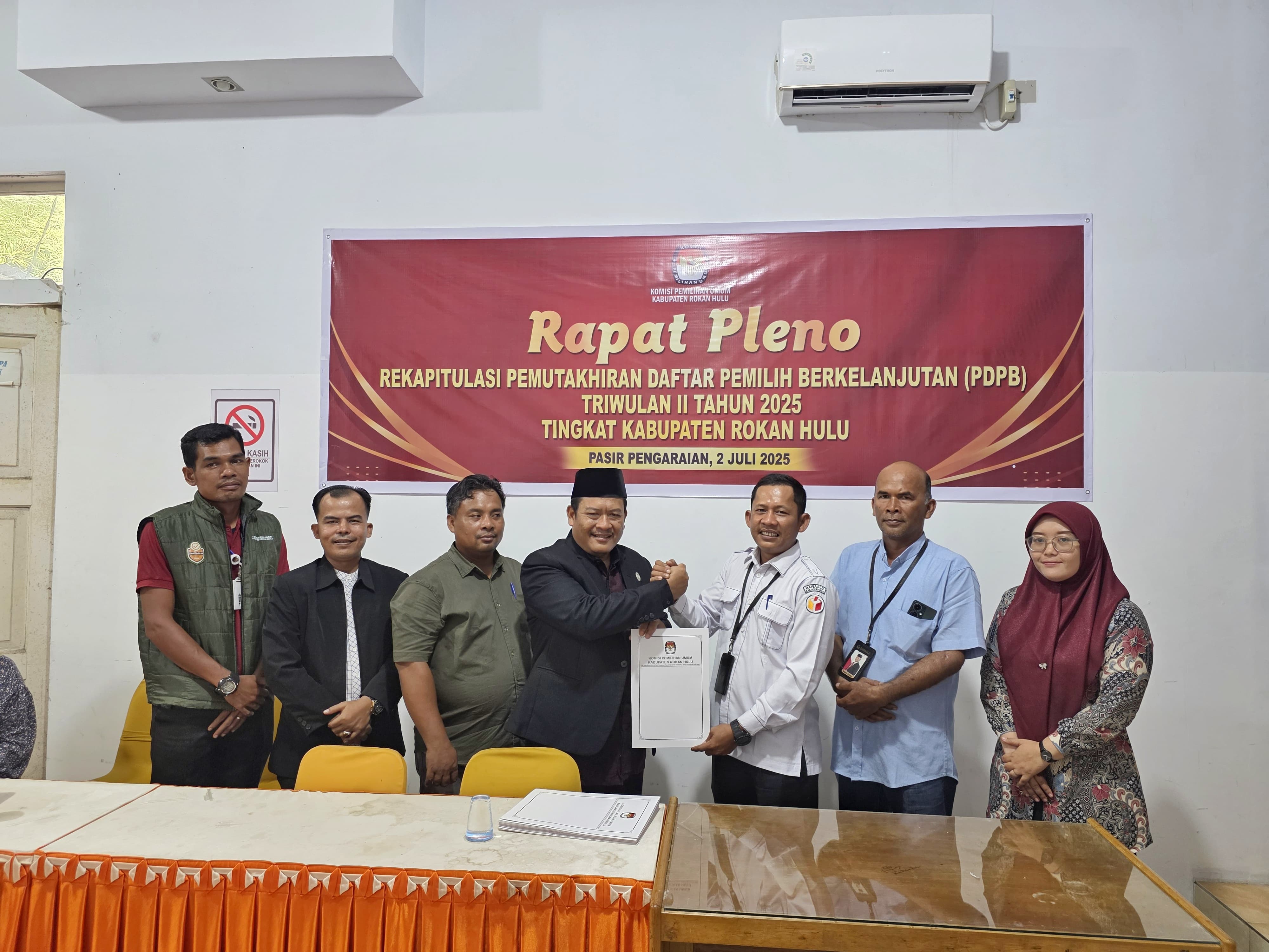 Rapat Pleno Terbuka Pemutakhiran Data Pemilih Berkelanjutan Triwulan II Tahun 2025