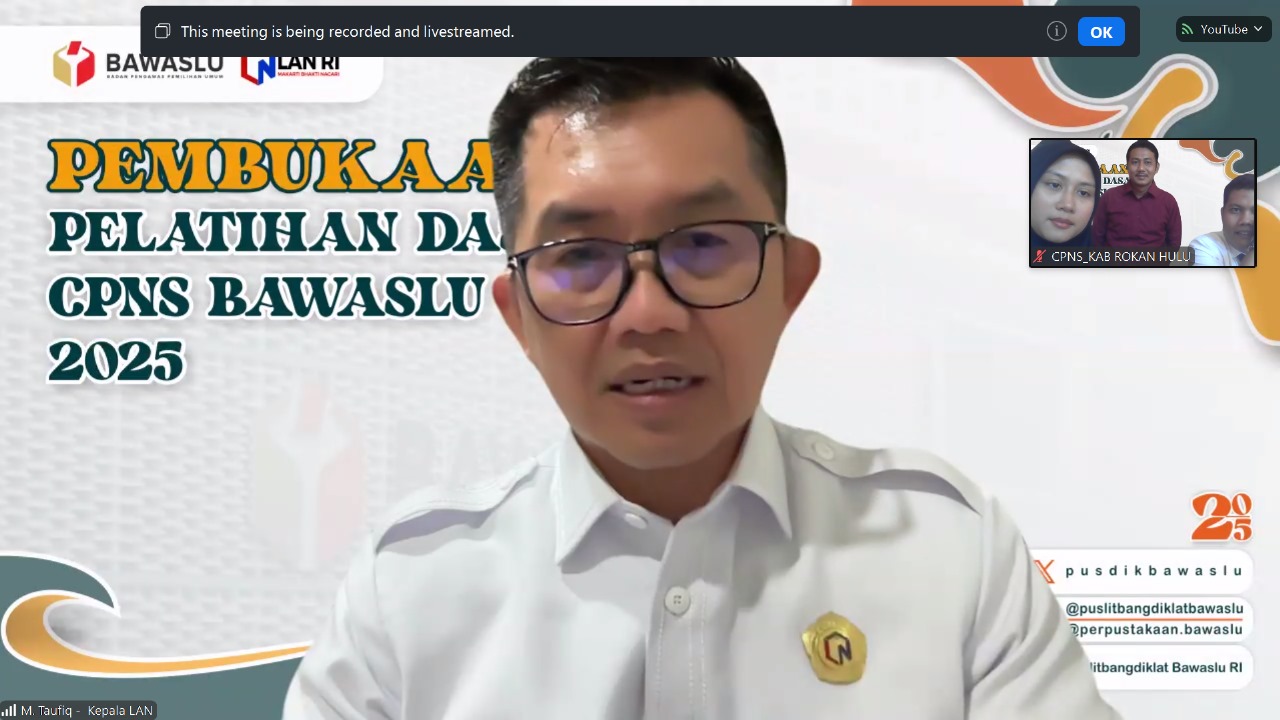 Pembukaan Latsar CPNS Bawaslu