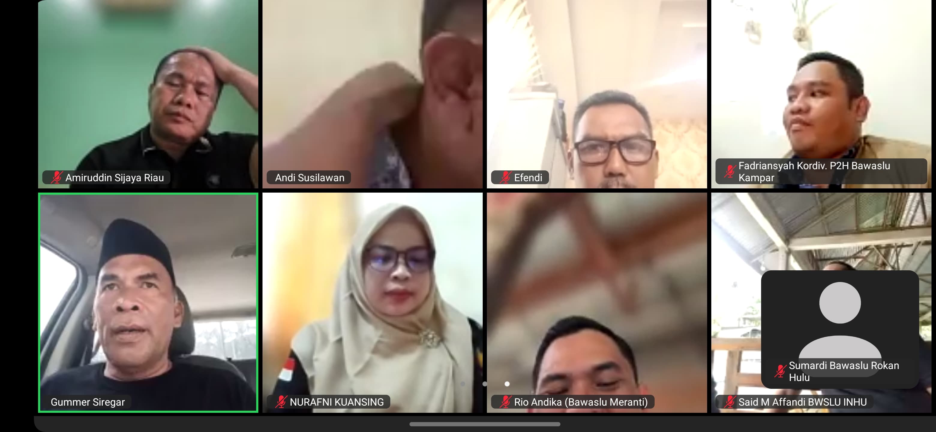 Bawaslu Rohul Ikuti Rakor Persiapan Pembentukan Saka Adhyasta Pemilu