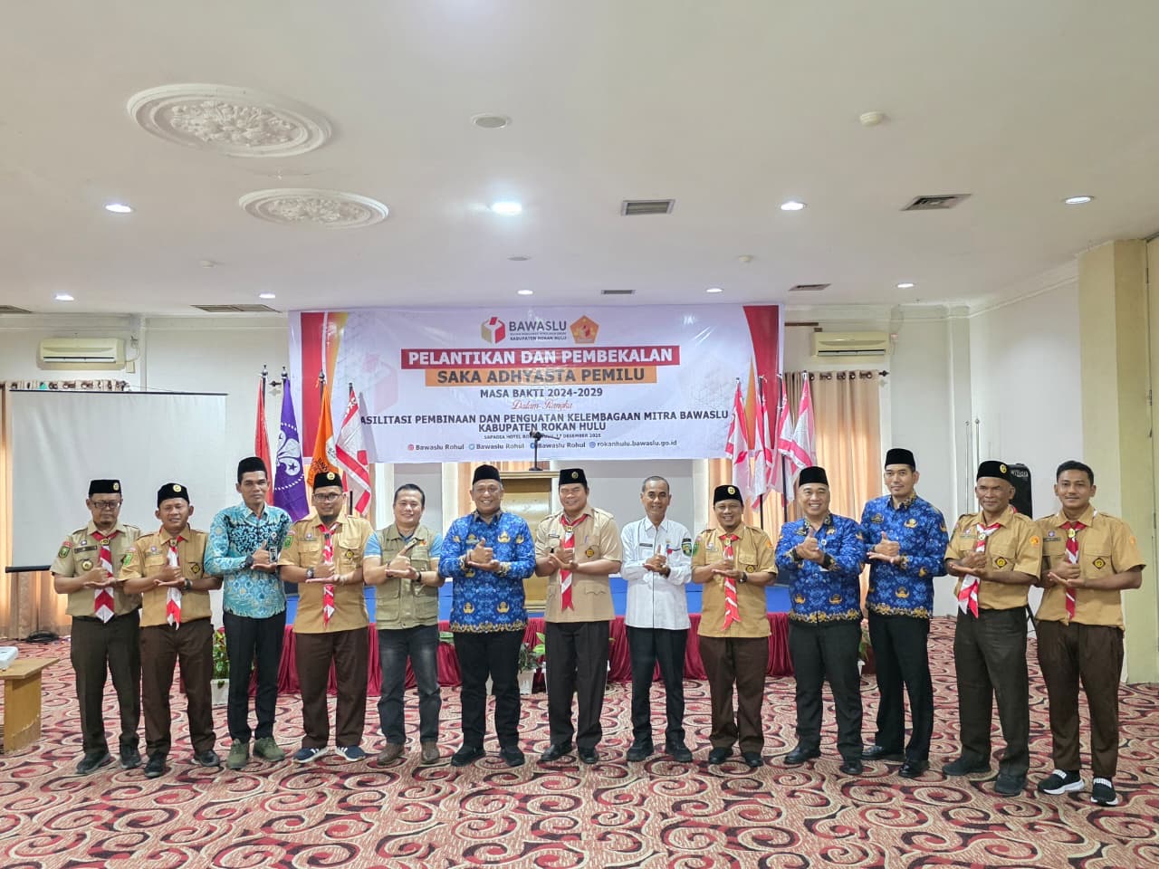 Saka Adhyasta Pemilu Bawaslu Rohul Resmi Dilantik