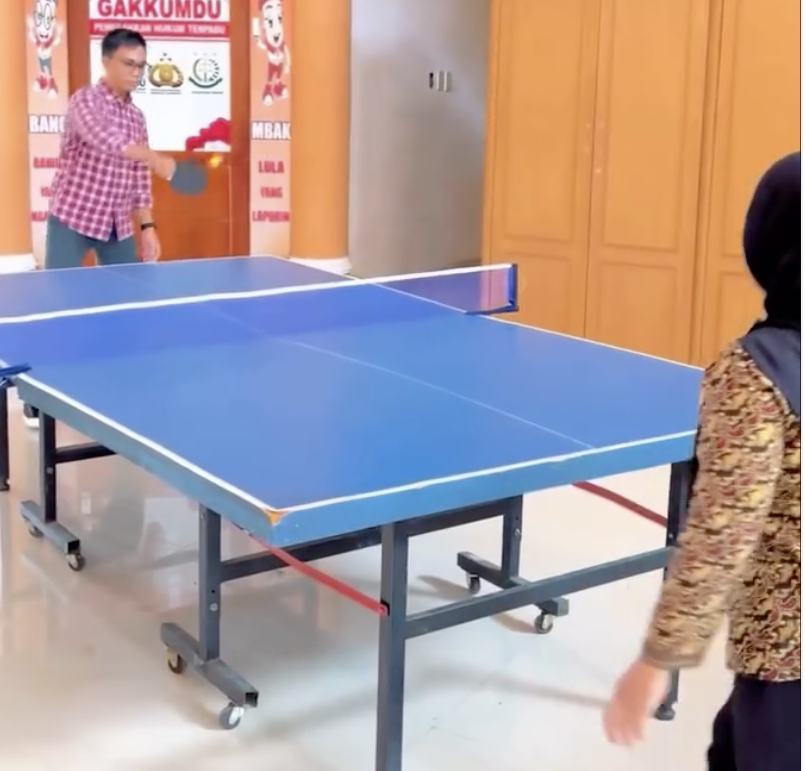 Bawaslu Rohul Tingkatkan Kebugaran dan Kebersamaan Lewat Pingpong
