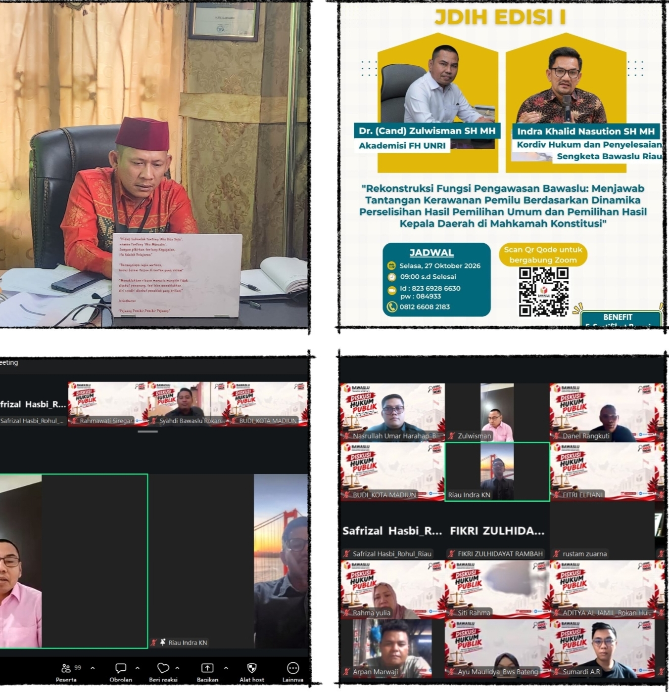 Diskusi Hukum Bawaslu Rokan Hulu