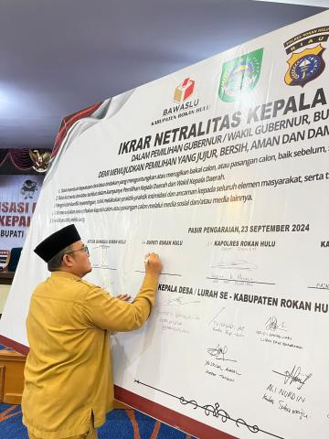 Tandatangan ikrar netralitas