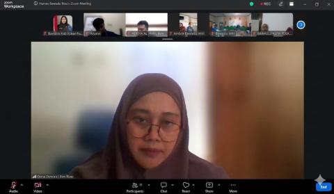 Bawaslu Rohul Ikuti Evaluasi Keterbukaan Informasi Publik oleh Bawaslu Riau