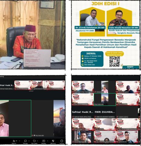 Diskusi Hukum Bawaslu Rokan Hulu