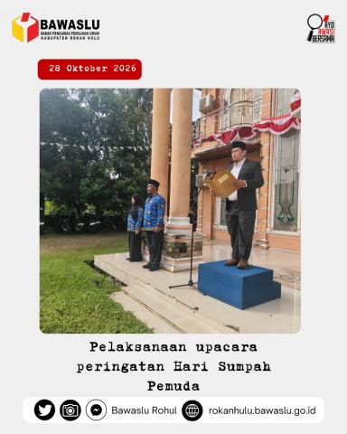 Upacara Peringati Hari Sumpah Pemuda ke 98
