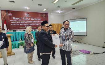 Rapat Pleno Terbuka Rekapitulasi Hasil Penghitungan Perolehan Suara Tingkat Kabupaten