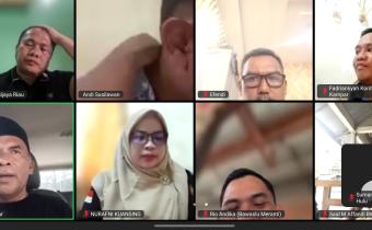 Bawaslu Rohul Ikuti Rakor Persiapan Pembentukan Saka Adhyasta Pemilu