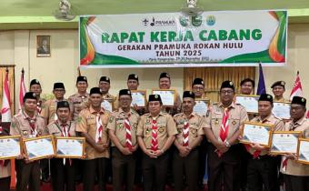 Rapat Kerja Cabang Gerakan Pramuka Rokan Hulu Tahun 2025