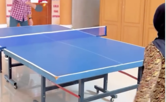 Bawaslu Rohul Tingkatkan Kebugaran dan Kebersamaan Lewat Pingpong