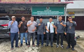 Bawaslu Rohul Safari ke Parpol, Himbau PDPB, PDPP serta Konsolidasi Demokrasi